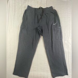 Nike Men's Light Gray Cargo Sweatpants Pants Large